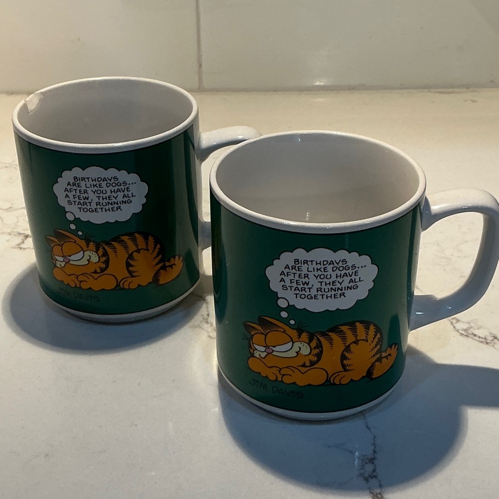 Garfield Comic Mugs Set - see photos